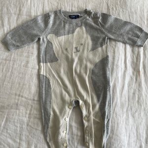 Baby Gap teddy bear sweater romper